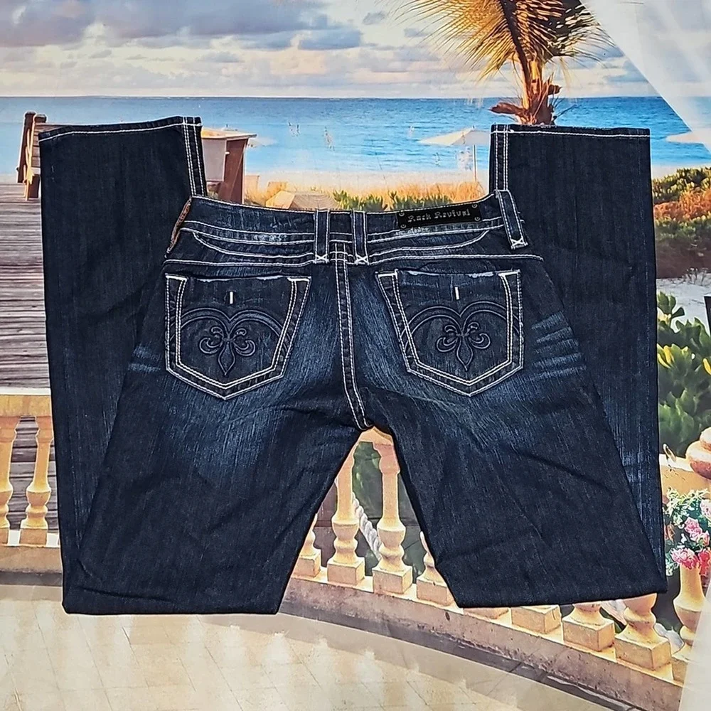 Rock Revival Adele Straight Jeans Size 31 - Picture 5 of 6